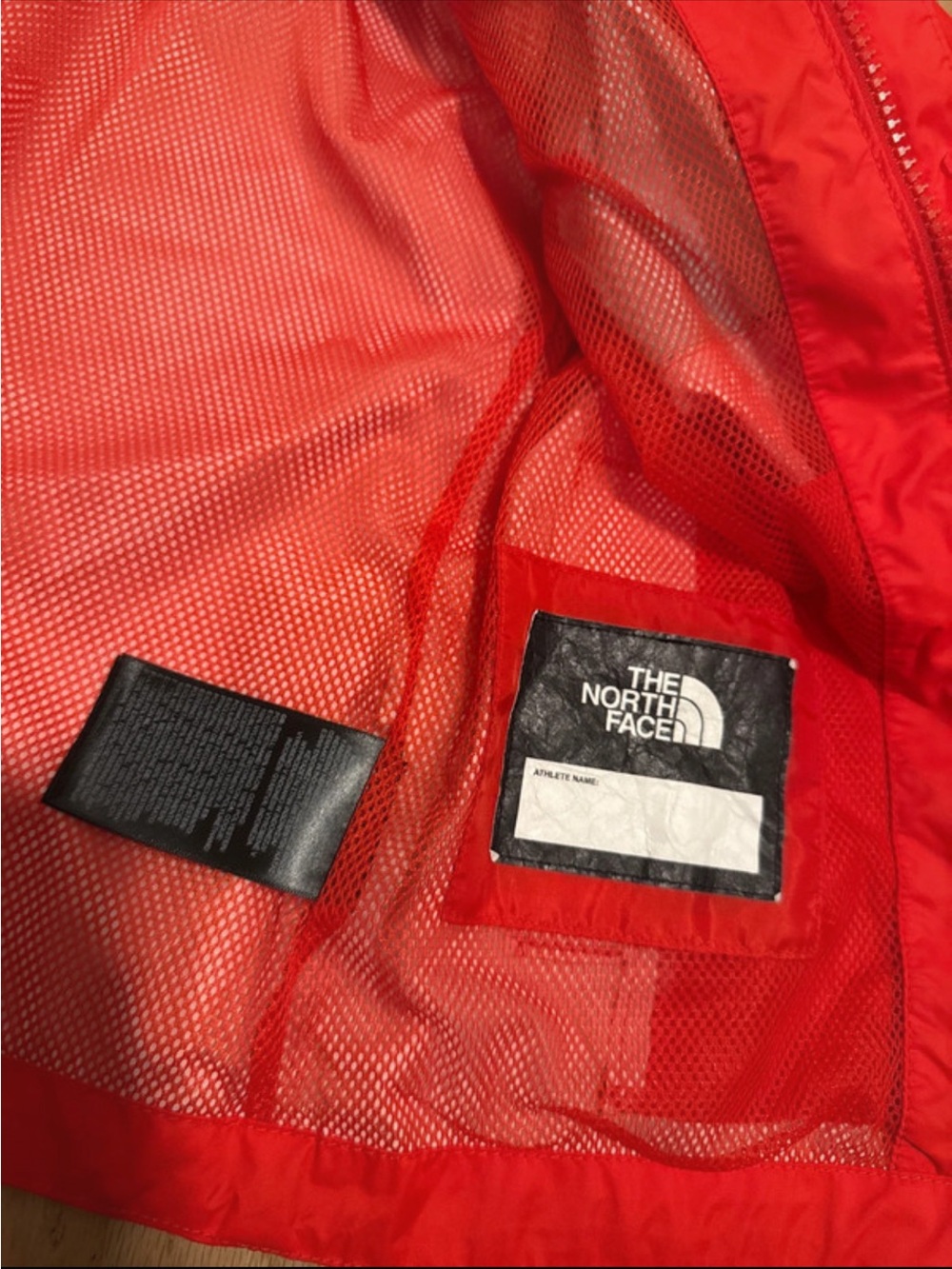 The North Face Red Kids Raincoat with Mesh Lining